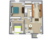 Cypress Bend - 2 Bedroom 1 Bathroom