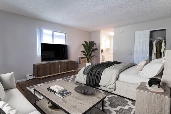 Staged Studio - Living Area