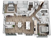 P - 2 Bedroom / 2 Bath