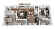 Muse - B2 - 2 Beds - 2 Baths - 947 Sq. ft.