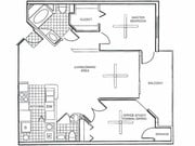 1BR/1BA