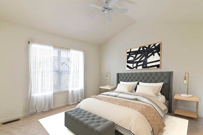 Renovated Package II bedroom with carpet