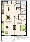 A1.1s | 1x1 | 713 sq ft