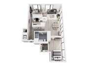 A8 - 1101 floor plan Lake and Wells