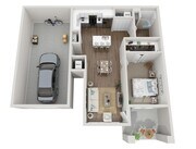 Floor Plan 1C | Seasons at North Aurora | Apartments in North Aurora, IL