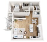Floor Plan 1G | Seasons at Spring Street | Apartments in Mount Pleasant, WI