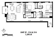 Floorplan 2F - Units 214 & 314