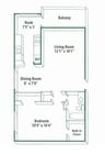 1BR/1BA