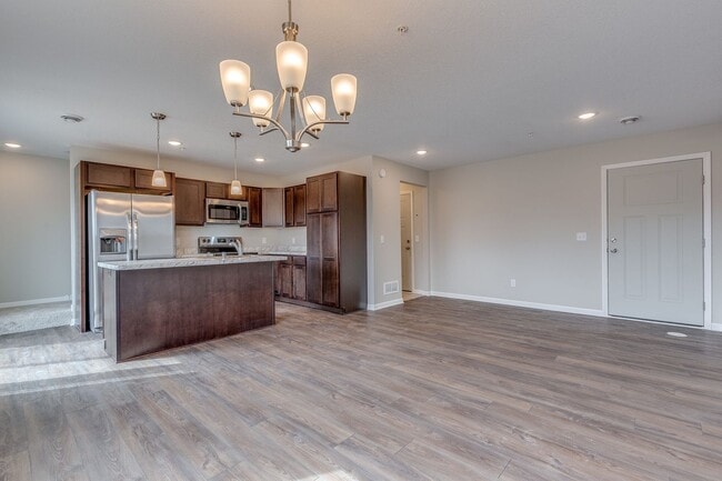 Photo - Big Lake row style / front to back townhome for RENT; 3bd 3ba 2car attached garage