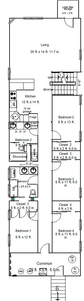 Photo - HUGE 4bed/2bath Condo Quality GARDEN unit in Wicker Park! Central Air! In-Unit Laundry! Unit 0
