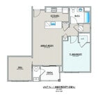 Explore this chic urban condo layout designed with a spacious great room and inviting den.