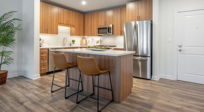 Cabinet space that goes to the ceiling, so seasonal dishes have a place.