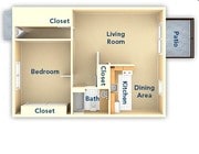 1BR/1BA