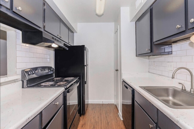 Subway Tile Backsplash - Woods On Lamonte Apartments