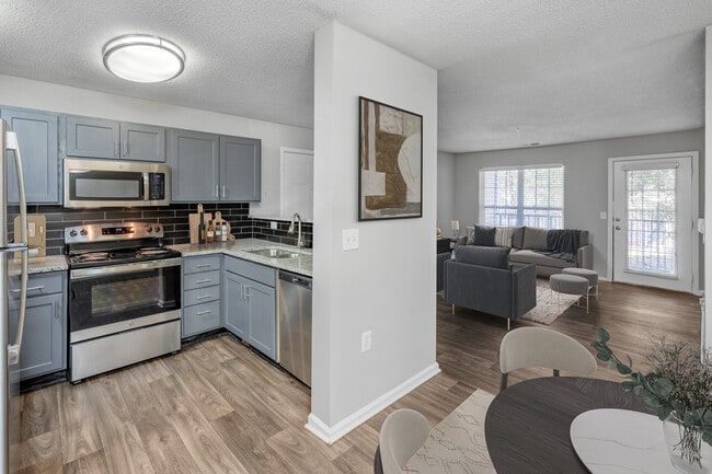 Norwick Kitchen and Living Room View