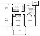 2BR/1BA