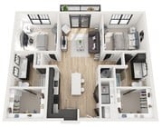 B1 floor plan The Atherton