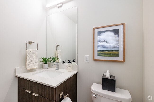 2BR, 2.5BA - 1,291SF - 1st Bathroom