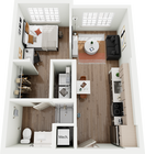 Signature on Grand S3 Studio Floor Plan