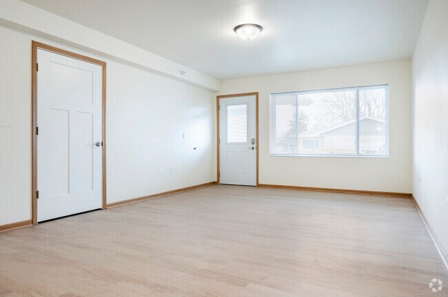 2BR, 1BA - 900SF - Living Room - PDC Cottages Apartments
