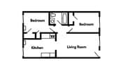 2BR/1BA