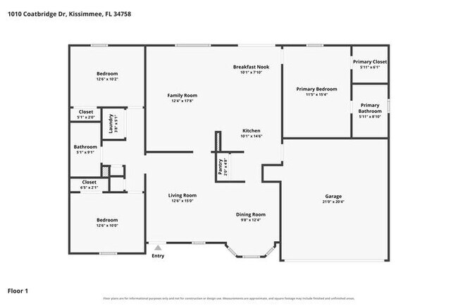 Photo - Spacious 3-Bedroom Kissimmee Home