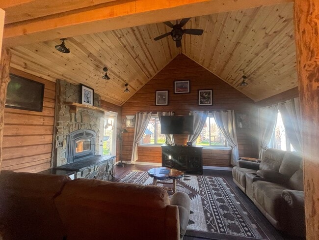 Photo - Amazing custom built Alaskan Log home across from Rainbow Lake!  Fully Furnished!