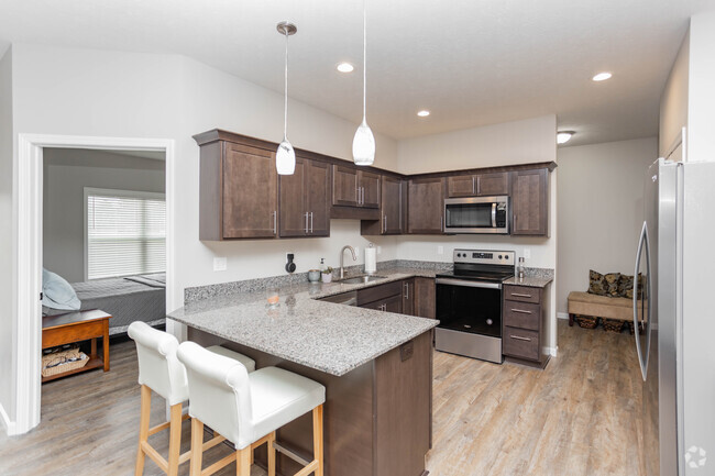 Kitchen w/Breakfast Bar - Maiden Meadows Townhomes