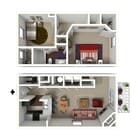 California | 2 Bed 1.5 Bath | 960 sq ft | Alkire Glen Apartments in Columbus