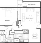 1BR/1BA