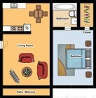 1BR/1BA