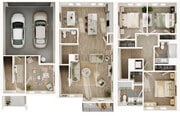 TH-1.1 floor plan Gladwen Wendell Falls