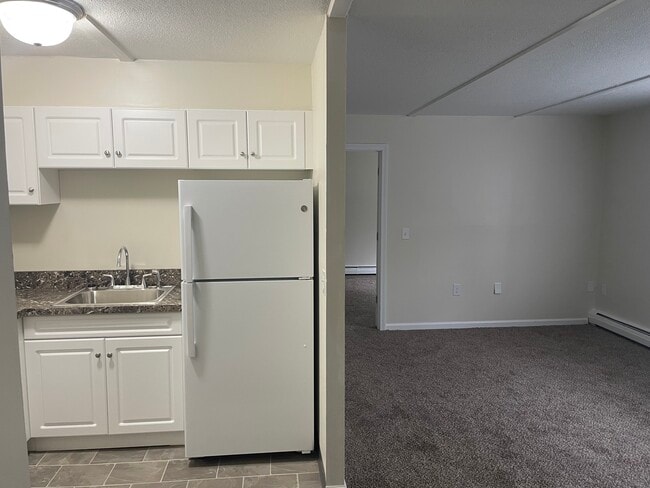 1 BD Kitchen + Living Room - Meridian Apartments