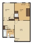 1BR/1BA