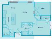 The Falcon: 1BR 1BA