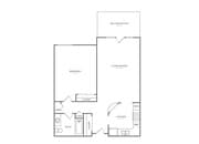 A1E | 1x1 | 938 sq ft