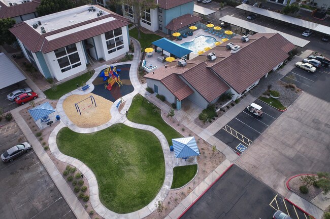 Playground and Pool Area