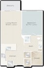 Bandit W/Balcony | 1-Bed/1-Bath | 642sq/ft