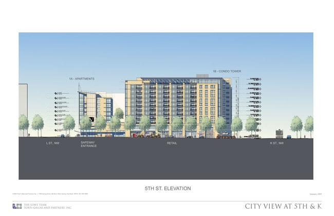 5th St Elevation - The K at City Vista