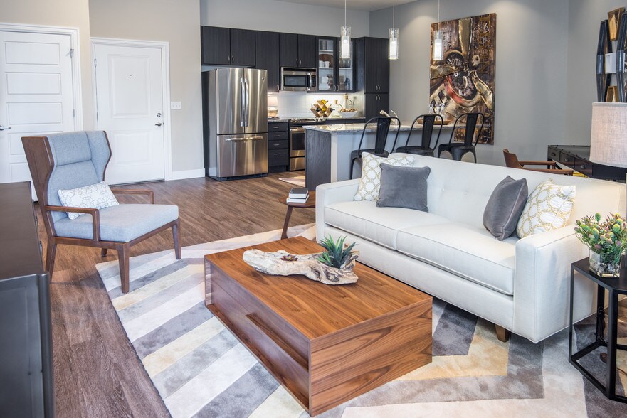 Contemporary, spacious, open floor plans with high ceilings