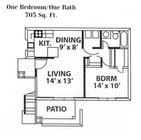 1BR/1BA