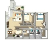 2 Bedroom 1 Bathroom, 1180 sq. ft. | Orchard Cove | Apartments in Roy, UT