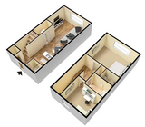 2 Bedroom 1.5 Bathroom