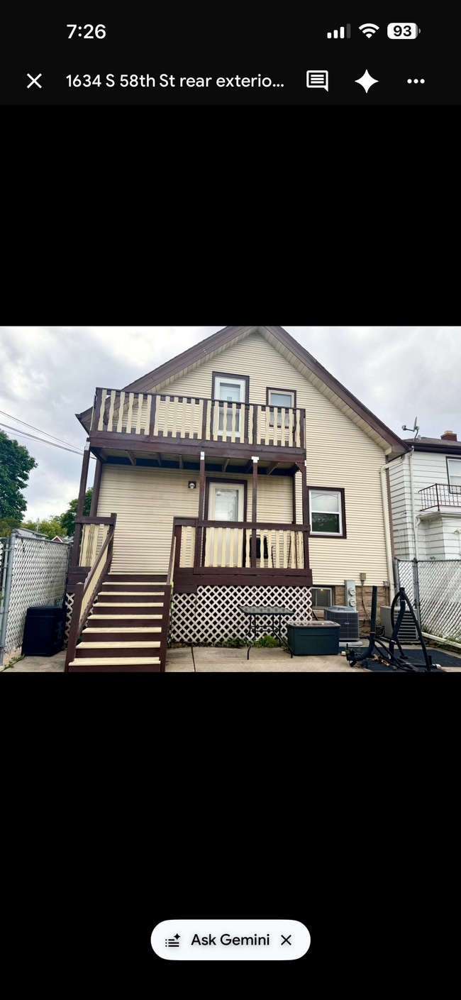 Rear of house - 1634 S 58th St