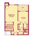 1BR/1BA