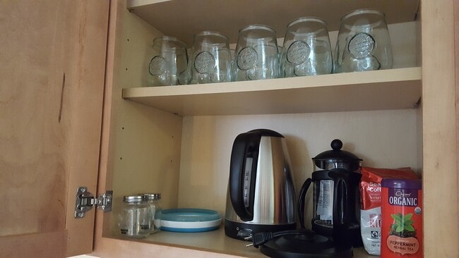 Fully stocked kitchen