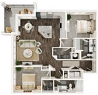 B3 floor plan Gladwen Wendell Falls