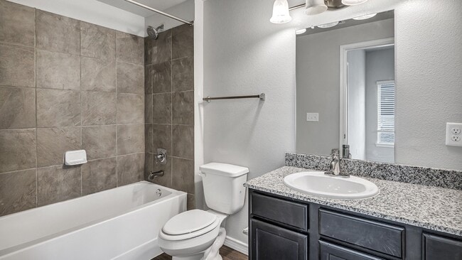 Garden tubs and tiles showers in every floor plan