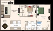 2 Bed 1.5 Bath C