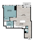 A3 | 1-Bedroom Floorplan